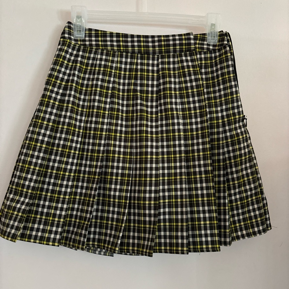 Plaid Black and Yellow Skort (See Description)